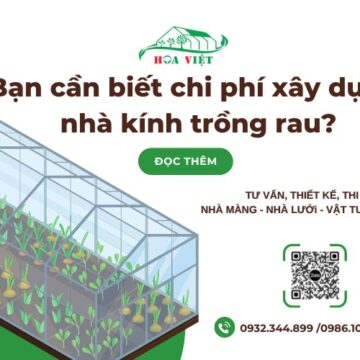 Bạn cần biết chi phí xây dựng nhà kính trồng rau?